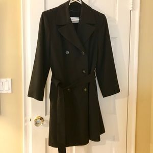 Jones New York wool trench coat, size 8 petite